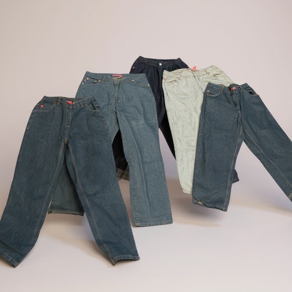 Women Within Plus Size Denim Jeans Bundle (5 Pairs) –...
